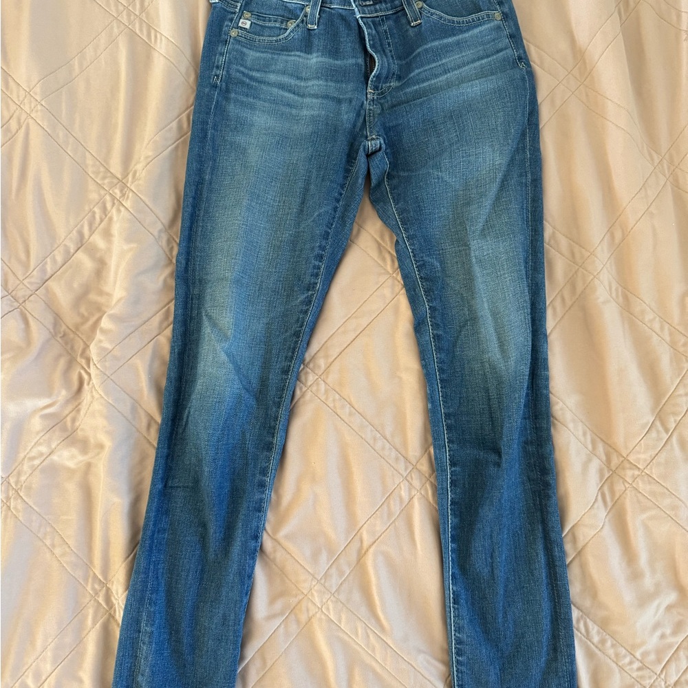 Ag Adriano Goldschmied Blue Skinny Jeans